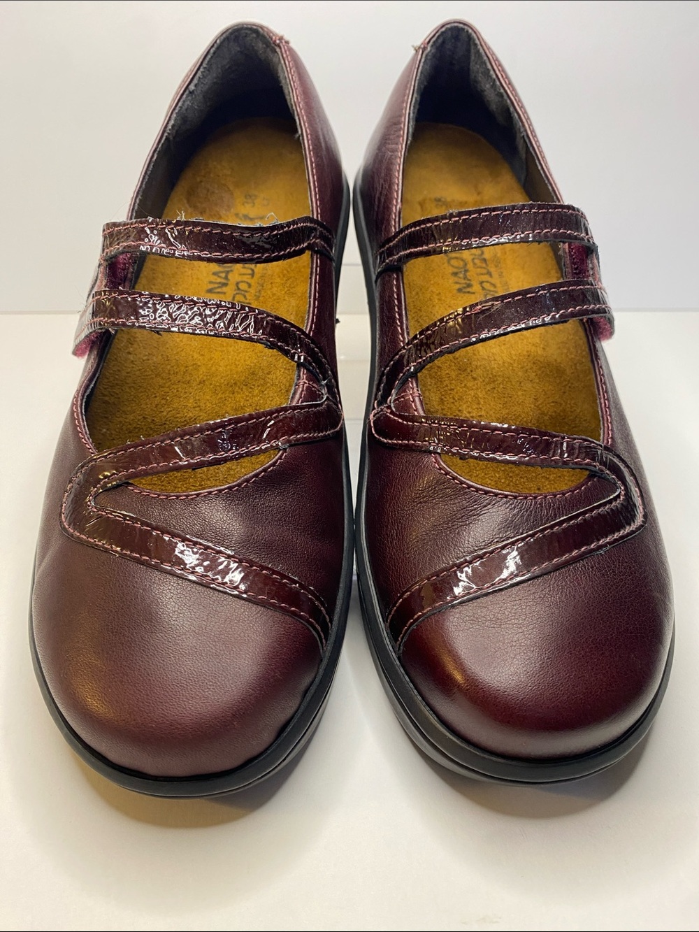 Naot Kirei Mary Jane Leather Comfort Shoes Burgundy EU 38 US 7 - Picture 3 of 14